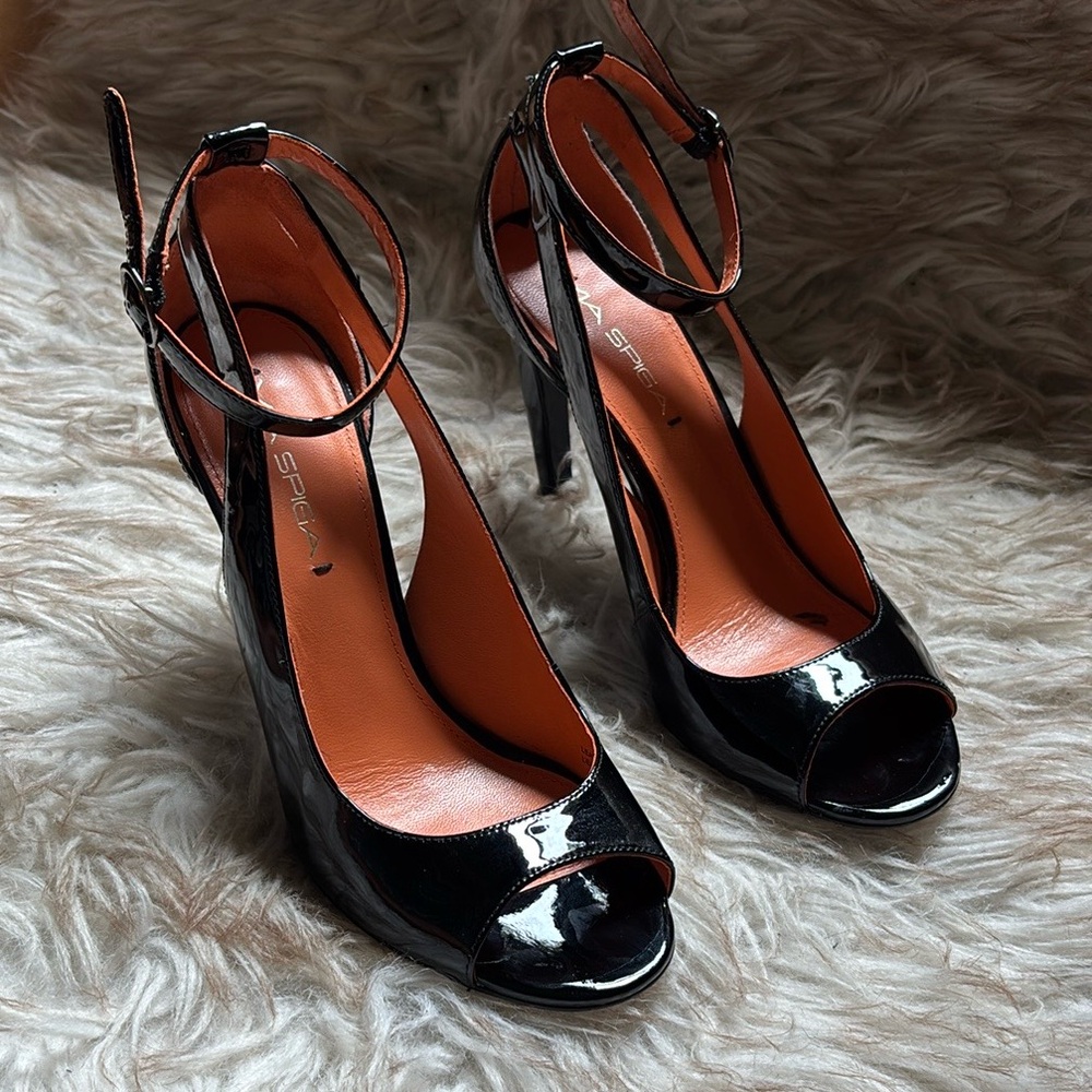 Via Spiga Black Stiletto Heels